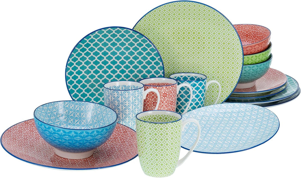 Creatable, 17362, Serie Mediterran, set veselă 16 piese, serviciu combinat din ceramică Seturi vesela masa Naty Shop Default Title