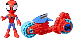 SPIDEY et SES AMAZING FRIENDS Marvel Spidey Motorcycle Figure Jouet pour garçons et filles à partir de 3 ans Figurines d'action Naty Shop Titre par défaut