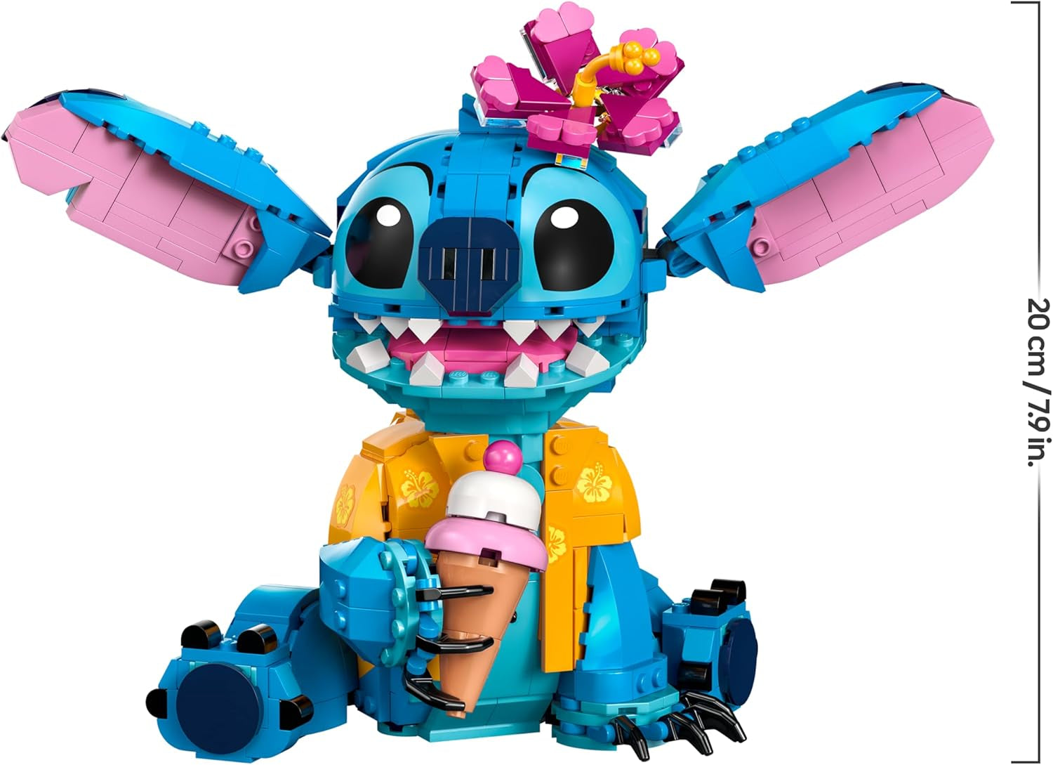 LEGO | Disney Stitch Spielzeug - Figure zum Spielen und Sammeln with Einer Eistüte and Einer decoren Blume - Conçu pour les filles, les jeunes et les cinéphiles de Lilo & Stitch à partir de 9 ans - 43249