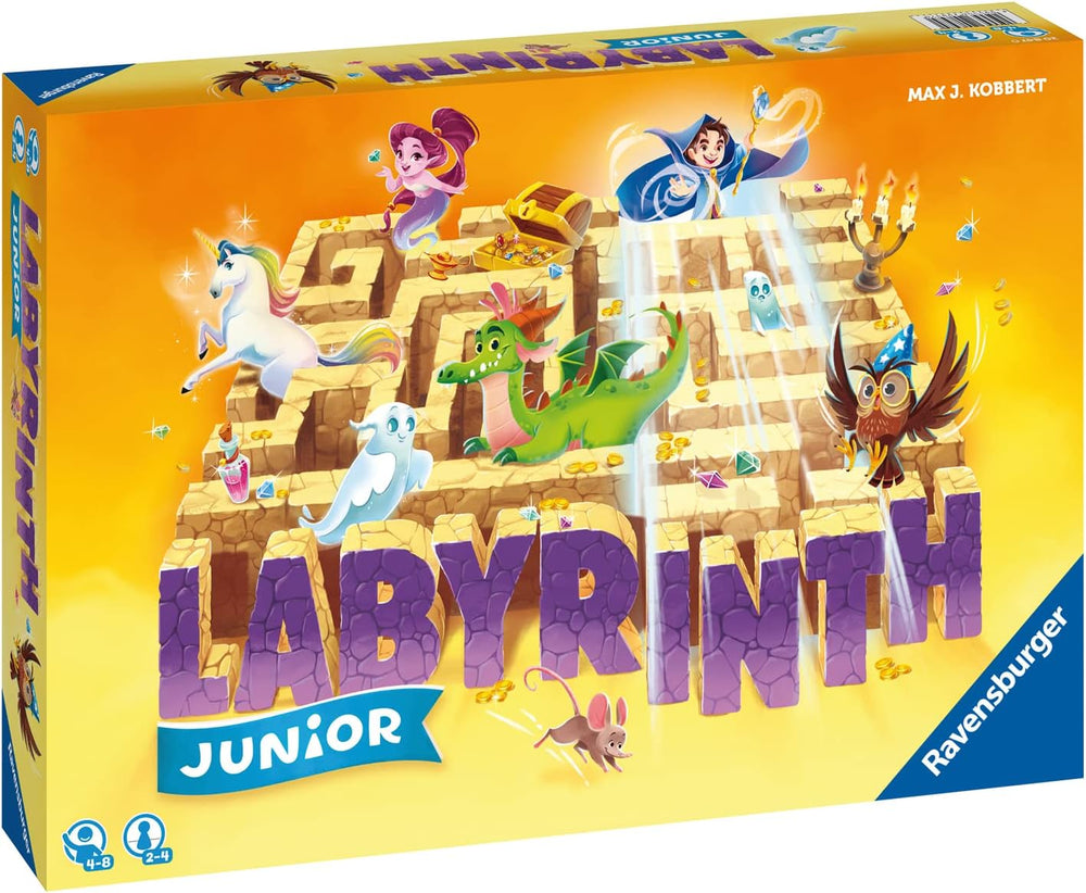 Ravensburger Jeu pour Enfants 20847 - Labyrinthe Junior - Classique familial pour les tout-petits, jeu à partir de 4 ans - Jeu de société adapté à 2 à 4 joueurs, édition Junior