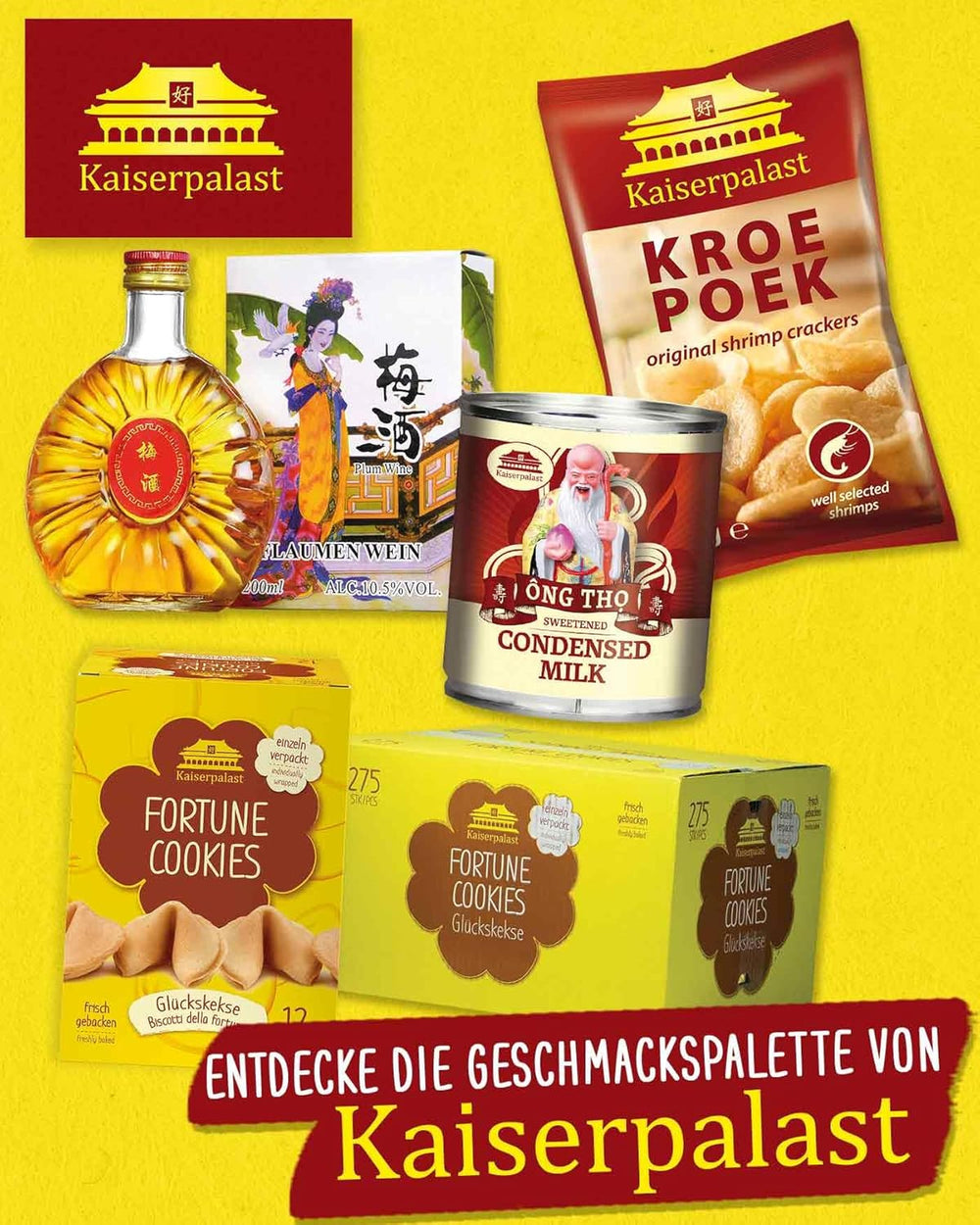 Kaiserpalast Kondensmilch 8% Fettanteil, préparé pour le sucre du café et du thé ou pour la cuisine et le dos, 1 x 397 g