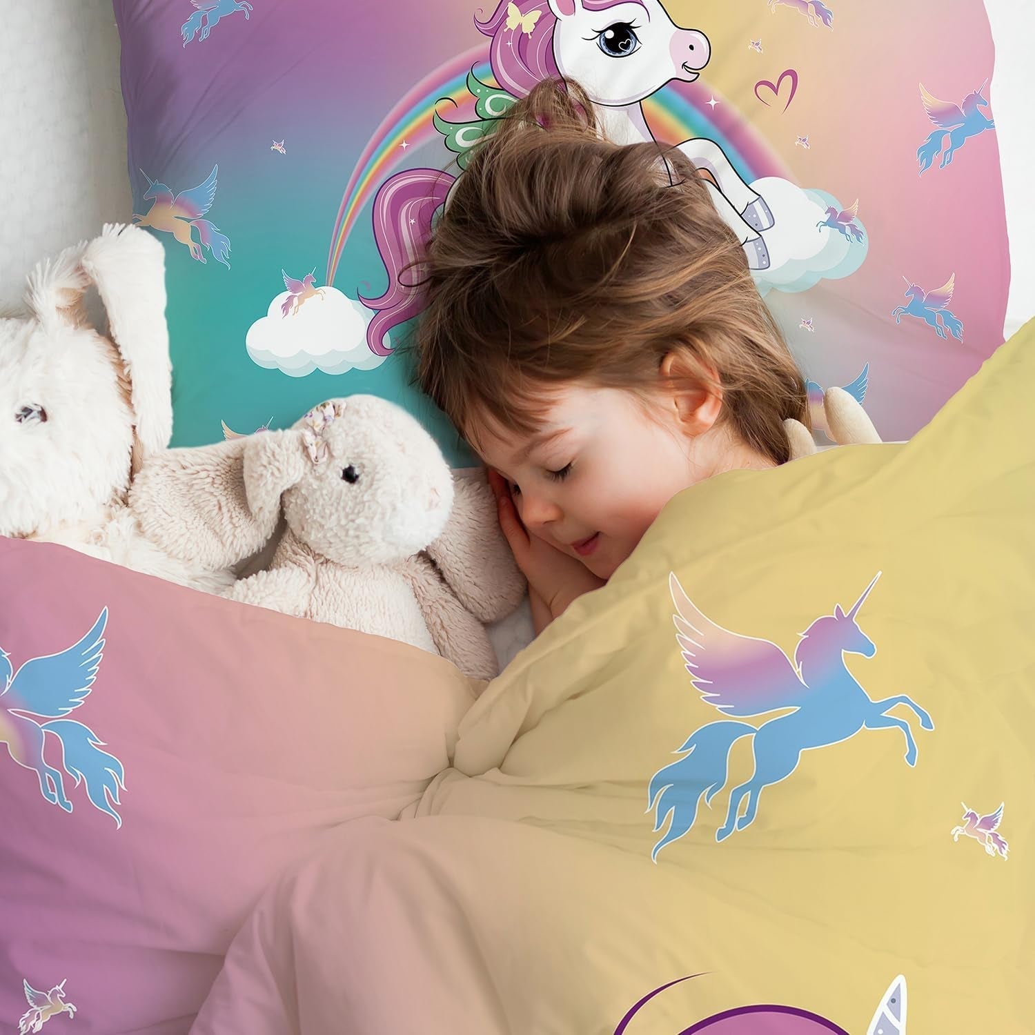 Lenjerie de pat pentru fetite, diverse modele specifice, microfibre din poliester Lenjerie de pat - copii Naty Shop