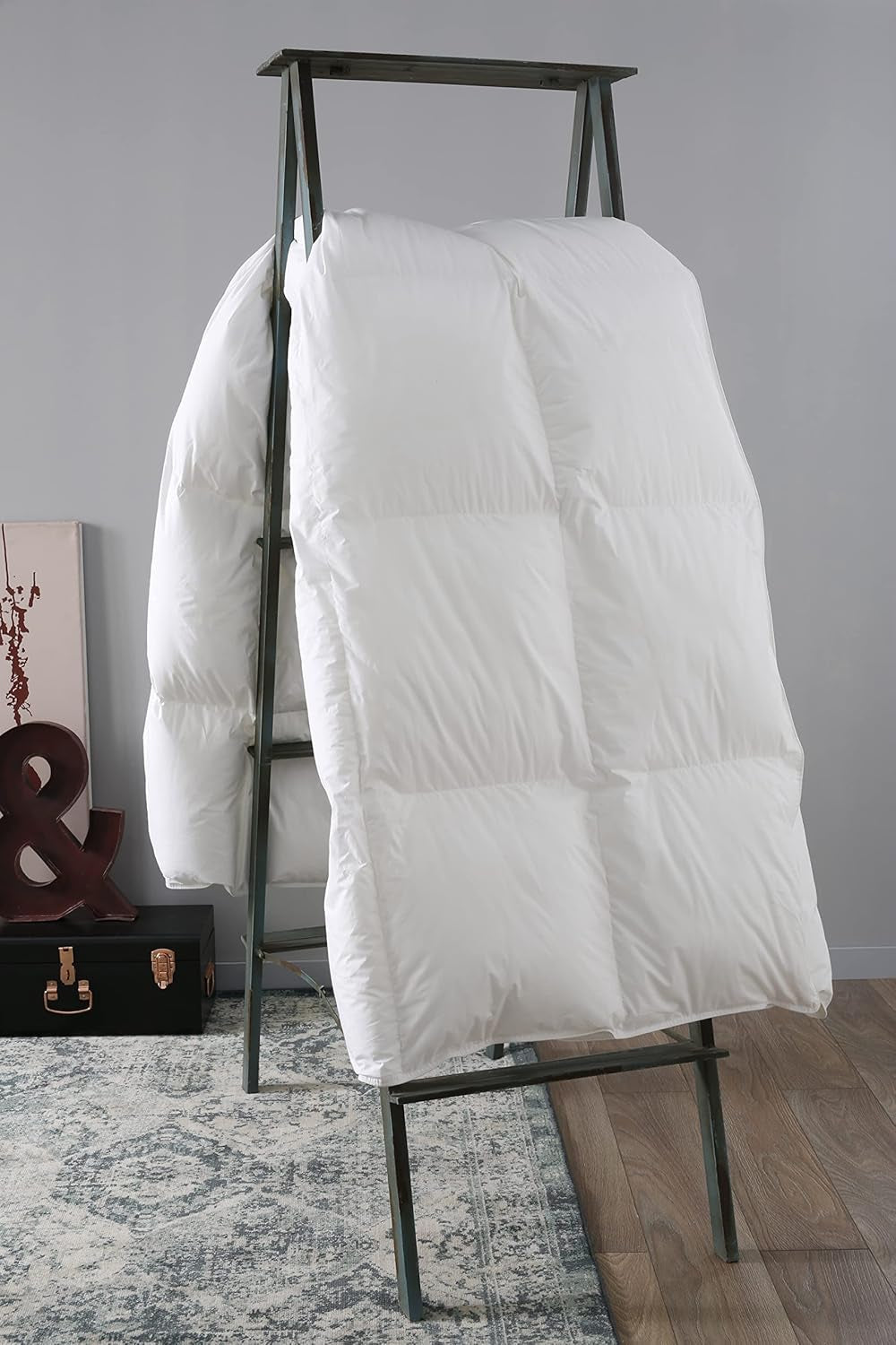 Cuvertură DODO 40381220 Helsinki, material exterior din bumbac percale, umplutură din puf de rață/piele, 240 Cm 220 Cm, alb Plapumi si pilote Naty Shop