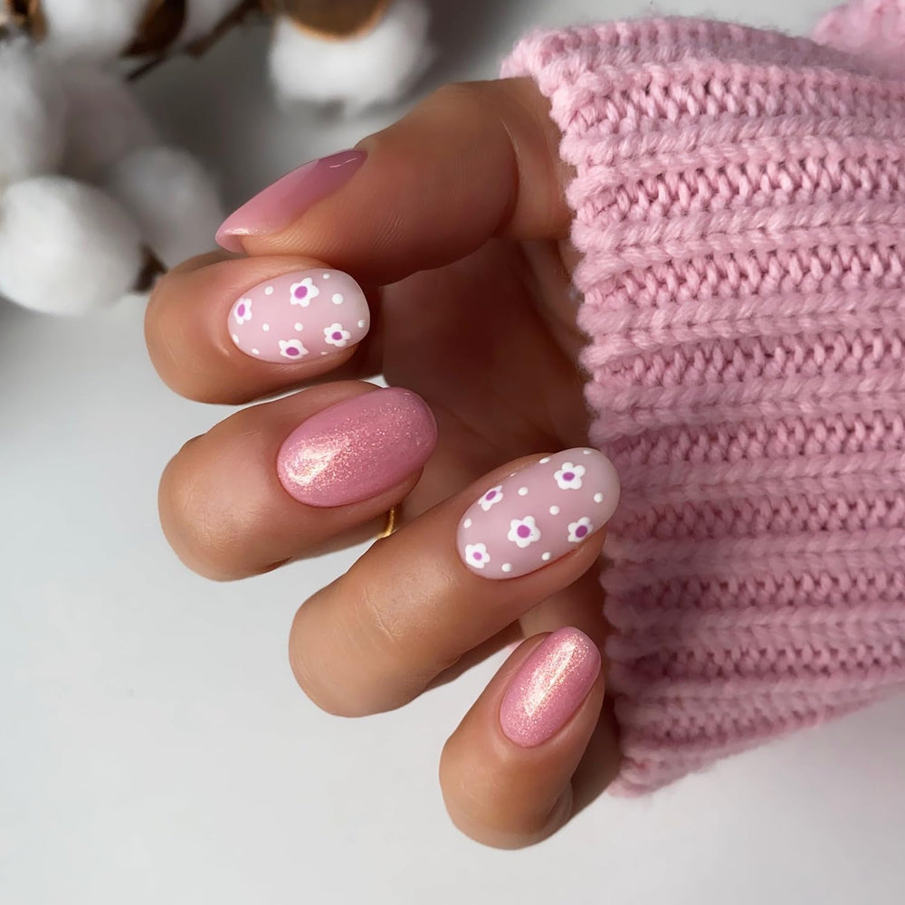 Oja UV Semilac Hybrid 376 Shimmer Stone Rose Diamant 7 ml