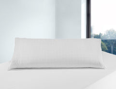 Savel, oreiller anti-stress avec housse double, fermeté moyenne, 105 X 40 Cm Naty Shop oreillers standards Blanc 40X105 Cm