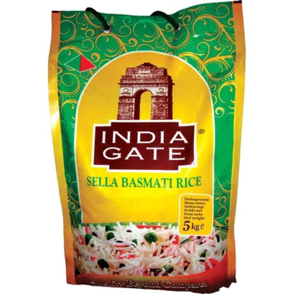 INDIA GATE Premium Basmati Rice – Riz fin à grains longs, aromatique, d'Inde, à grains longs fins (1 x 5 kg)