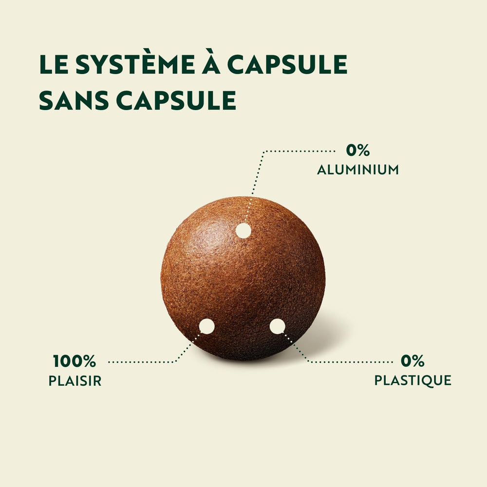 CoffeeB illy Intenso Espresso – Tasses à café compostables, 9 pièces, compatibles avec les machines CoffeeB, avec notes de Kakao, chocolats et fruits de mer