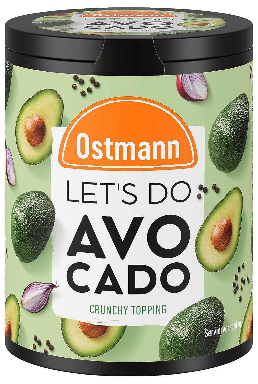 Ostmann Gewürze - Faisons de l'avocat | Gewürzsalz pour avocat, guacamole ou bols | Garniture croustillante avec gewürzen, kräutern et schwarzem sésame | 70 g dans une barre de recyclage Metalldose