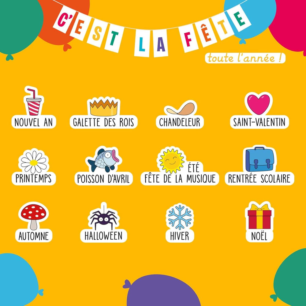 Chefclub Kids - Set de Cuisine Enfant avec 10 Emporte-pièces et Livre de Recettes - Thèmes : Vacances & Occasions Spéciales - Activité Familiale Ludique et Créative - 4 Ans et Plus