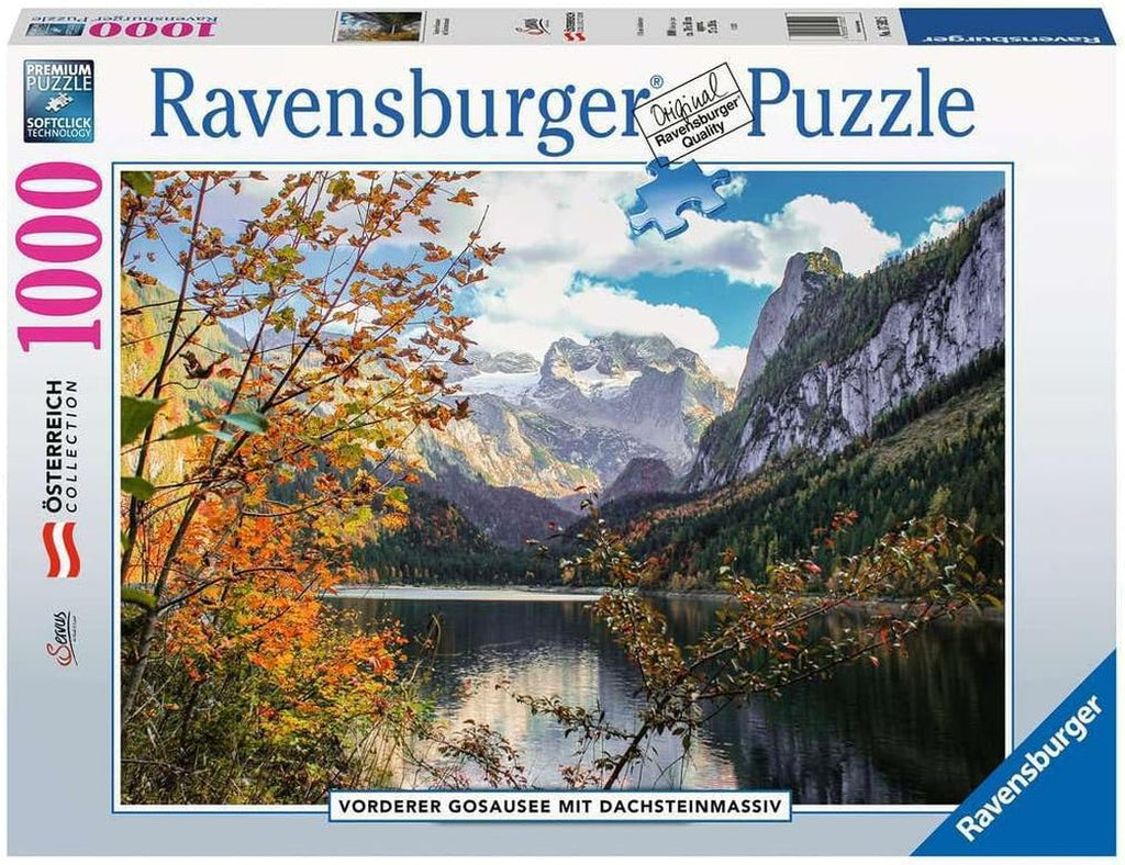 Ravensburger Puzzle 12000834 - Vorderer Gosausee - puzzle jigsaw de 1000 de piese pentru adulți cu vârsta peste 14 ani Puzzle Naty Shop Design vechi