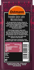 Ostmann Gewürze – Pumpkin Spice Latte Würzmischung, zum Einrühren in Milch mit Kaffee ou Espresso, mit Kürbispulver, 16 g im Beutel (Verpackungsdesign kann abweichen)