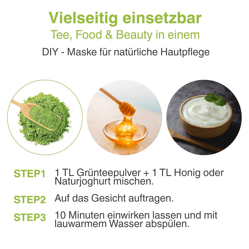 Bohyang Garden Matcha pulbere 100 g – Ceai verde premium din Coreea de Sud | Măcinat fin și bogat în tradiție | Pentru latte, smoothie, coacere și ritualuri de îngrijire personală | Pulbere Matcha în pungă resigilabilă