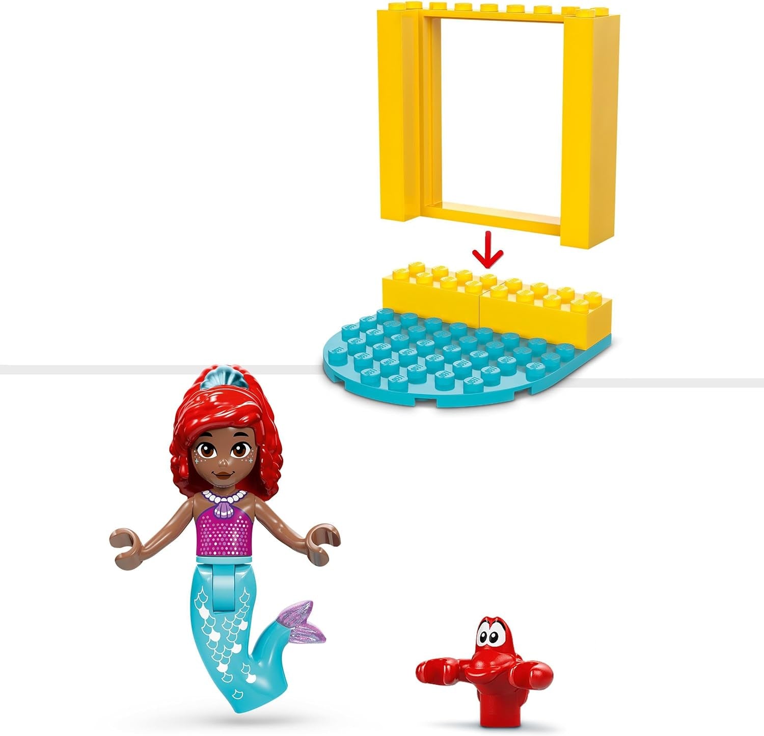 LEGO Ç€ Jouet de construction sur scène musicale de la princesse Disney Arielle pour enfants avec 2 figurines, idée cadeau pour filles et garçons à partir de 4 ans et fans de séries télévisées, jouet pour enfants 43235 Jeux de construction Beuche den LEGO-Store