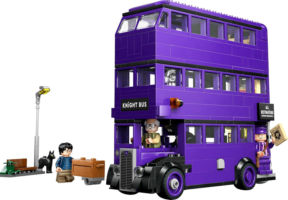LEGO Harry Potter Abenteuer mit dem Fahrenden Ritter - Spielzeug aus der Zauberwelt mit 5 Minifiguren und Zubehör mit Zauberstäbe – Geschenk für Mädchen und Jungen ab 8 Jahren – 76446