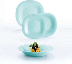 Ménagère 18 pièces turquoise