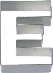 Moule à gâteau Städter, acier inoxydable, lettre "E", argent