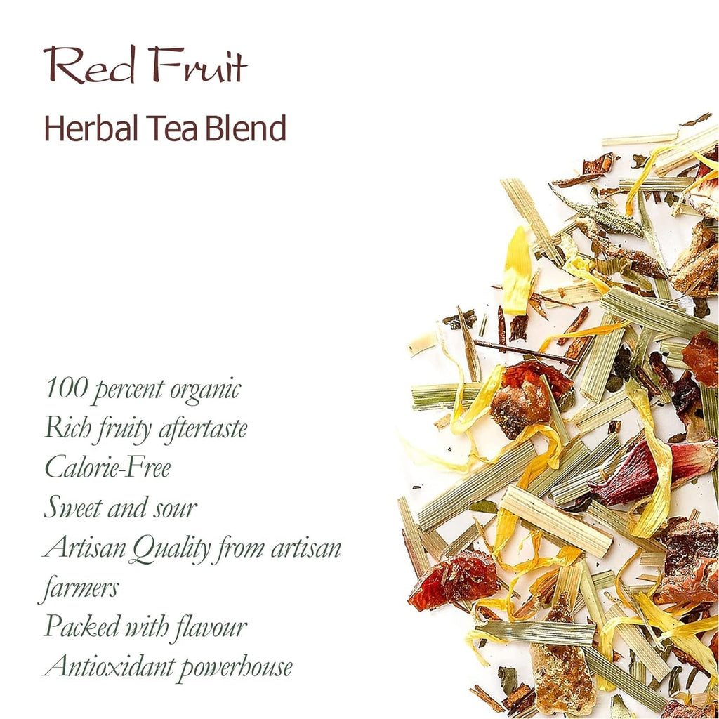 Amestec de ceaiuri din fructe și plante organice - Ceai din plante 100% natural, cu gustul intens al fructelor roșii - Ceai din fructe Ceai din fructe organice Ceai din fructe vrac Ceai din fructe vrac Ceai din fructe de iarnă