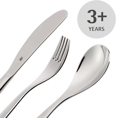 WMF Animals set de tacâmuri din oțel inoxidabil pentru copii, 4 piese, Cromargan lustruit Bucatarie Naty Shop