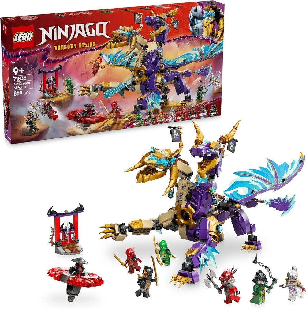 LEGO NINJAGO Lightbow Dragon - jouet avec 8 figurines et une roue Spinjitzu - jouet de construction ninja interactif pour garçons et filles à partir de 9 ans - idée cadeau pour les fans 71836 Jeux de construction Besuche den LEGO-Store Titre par défaut