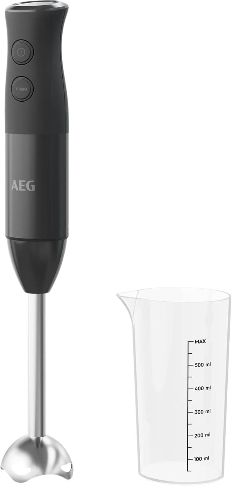 AEG mixer de tijă HB4-1-4GG / 2 lame din oțel inoxidabil incl. Mama si Copilul Naty Shop Schwarz Standard