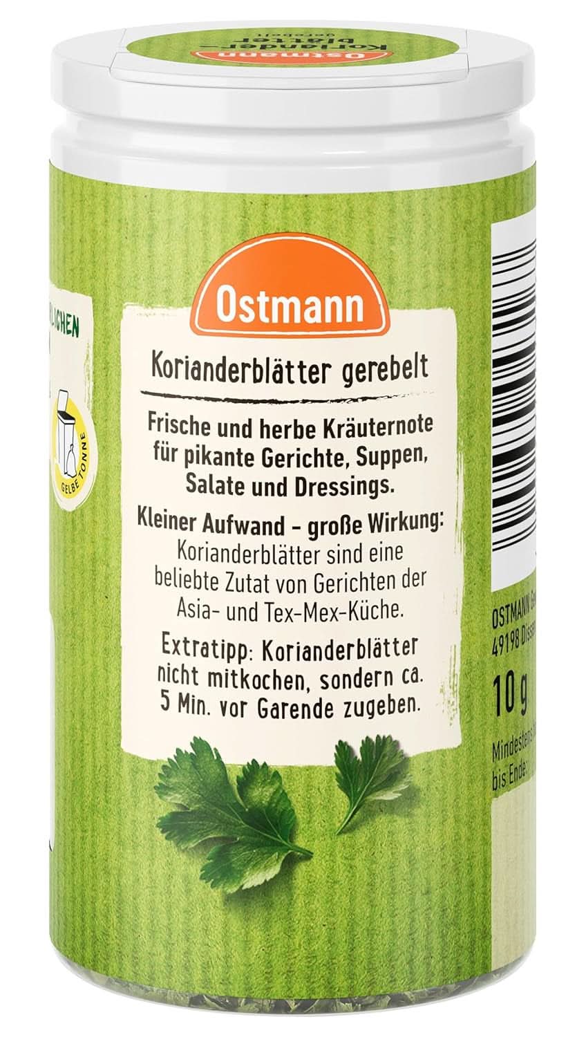 Ostmann - Feuilles de coriandre, 10 grammes Condimente Naty Shop