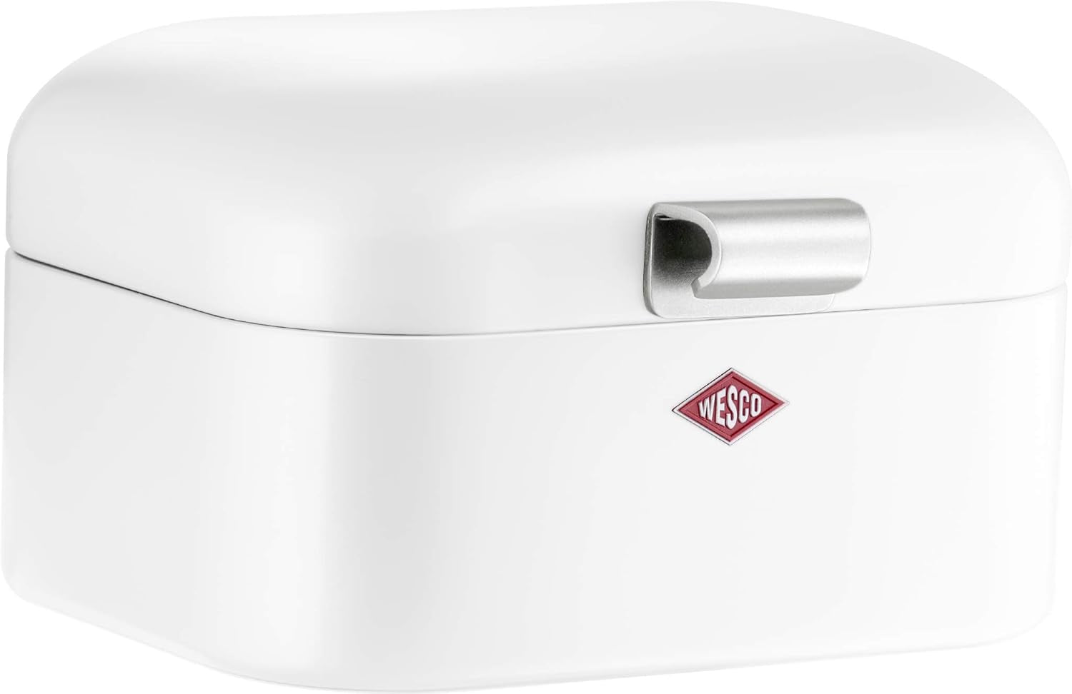 Wesco 235 001 Mini corbeille à pain Grandy 17 x 18 x 12 cm (L/l/H) rose, acier inoxydable Boîtes de conservation alimentaire Naty Shop Blanc