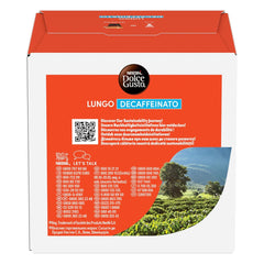 NESCAFÉ DOLCE GUSTO Lungo Decaffeinato Capsules de café paquet de 3 (3 x 16 capsules)