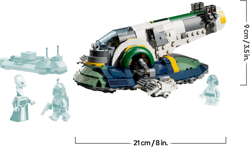 LEGO Star Wars : Angriff der Klonkrieger Le Sternenschiff de Jango Fett - Jeu pour les jeunes et les filles à partir de 9 ans - Figurines de rechange - Décoration créative DIY - Idées cadeaux pour les enfants - 75433