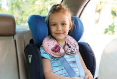 Tataway dans Viaggio SI Grows – Oreiller de voyage Disney Minnie Mouse | Matière douce et veloutée | Lavable à la main 30° | Remplissage de micro perles | Siège enfant adapté à partir de 3 ans, Rose, taille unique, Coussins de voyage en velours Naty Shop