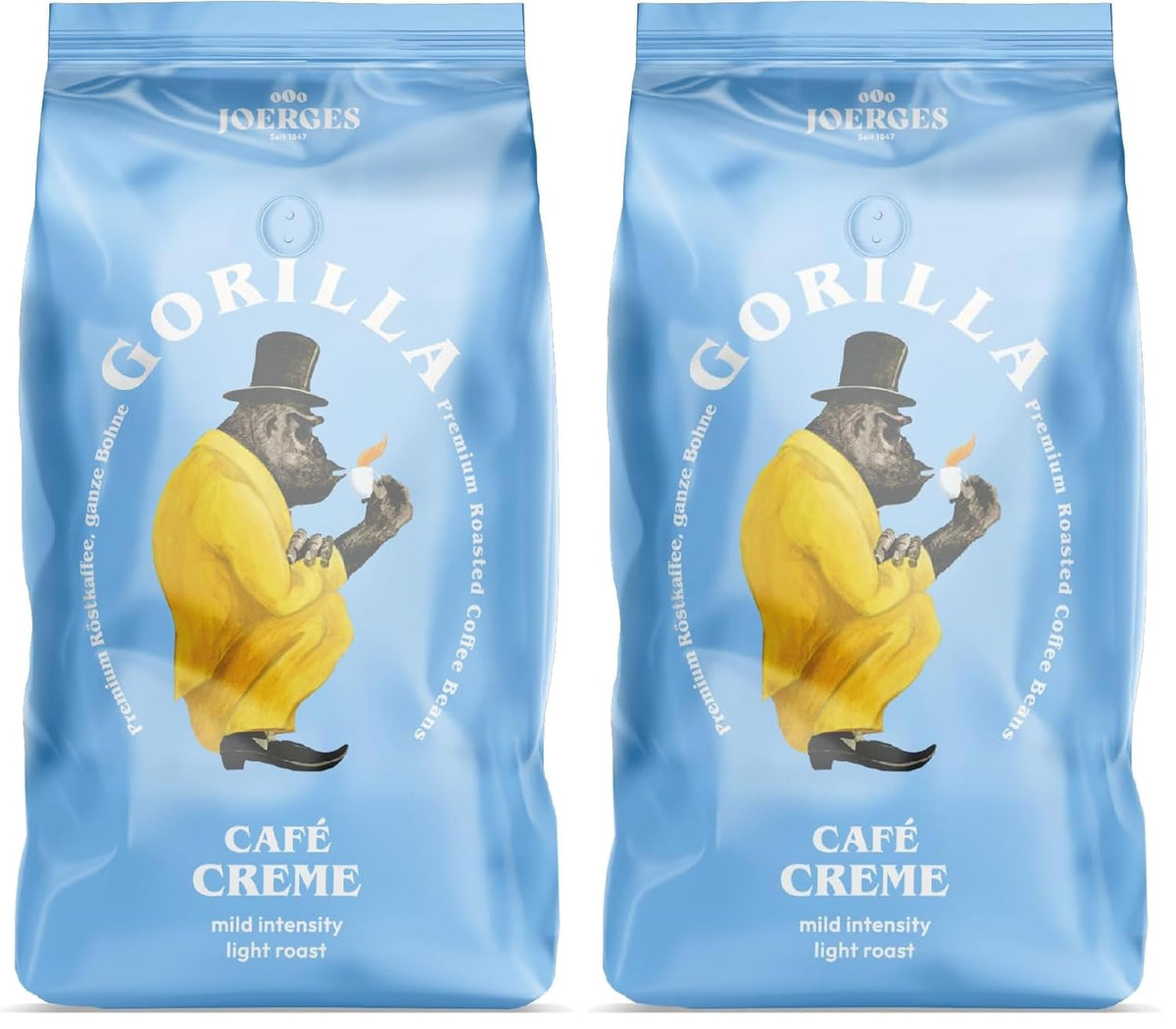 Crème Gorilla Café, 1 kg (paquet de 2)