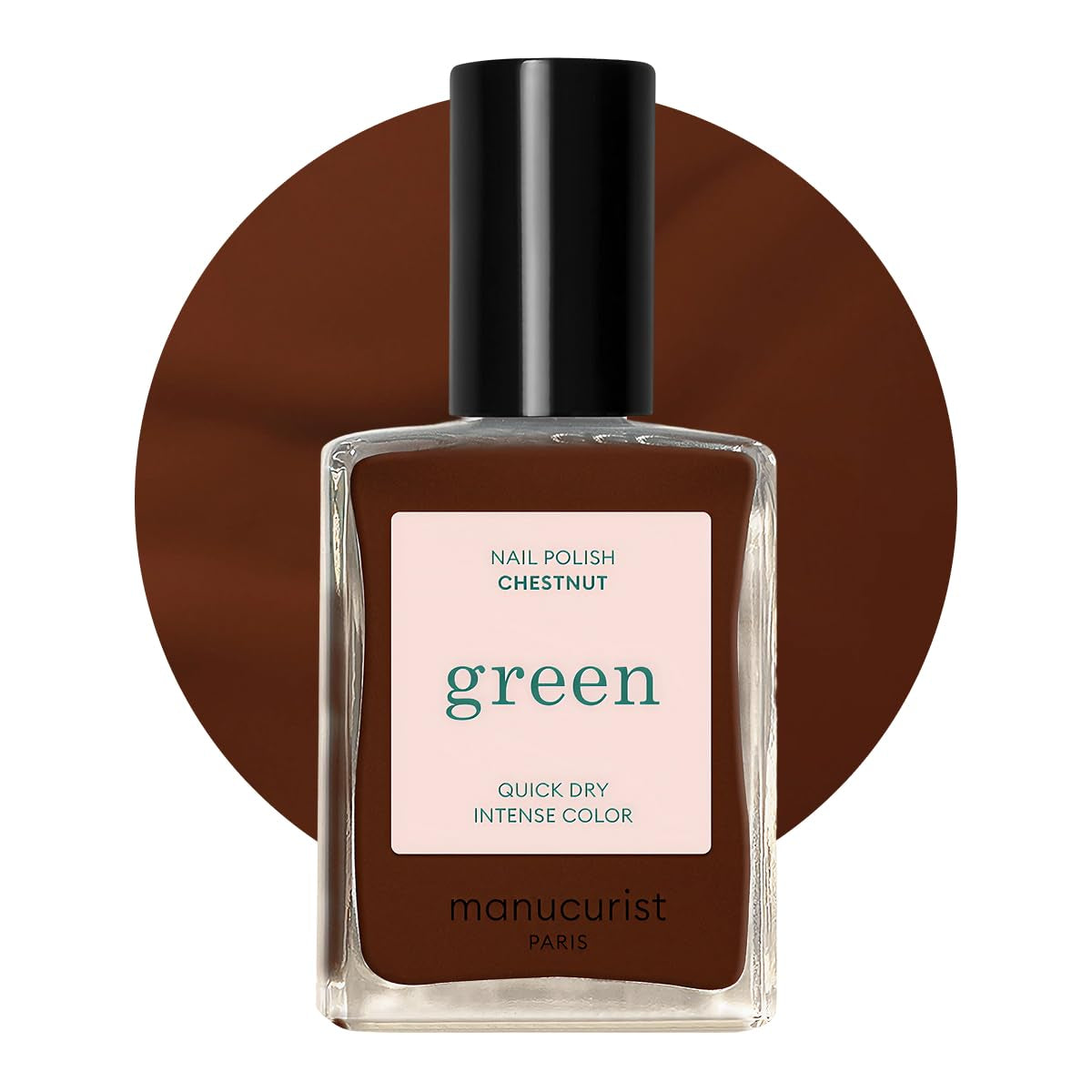 Manucurist Green - Vernis à ongles Rosy Beige Shell Beige - Vernis à ongles à séchage rapide - Ongles DIY - Vegan 12-Free - À base de plantes - Vernis à ongles - Fabriqué en France