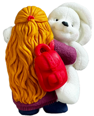 Decoratiune comestibila din pasta de zahar, Pretty girl Decoratiuni din Pasta de Zahar Naty Shop