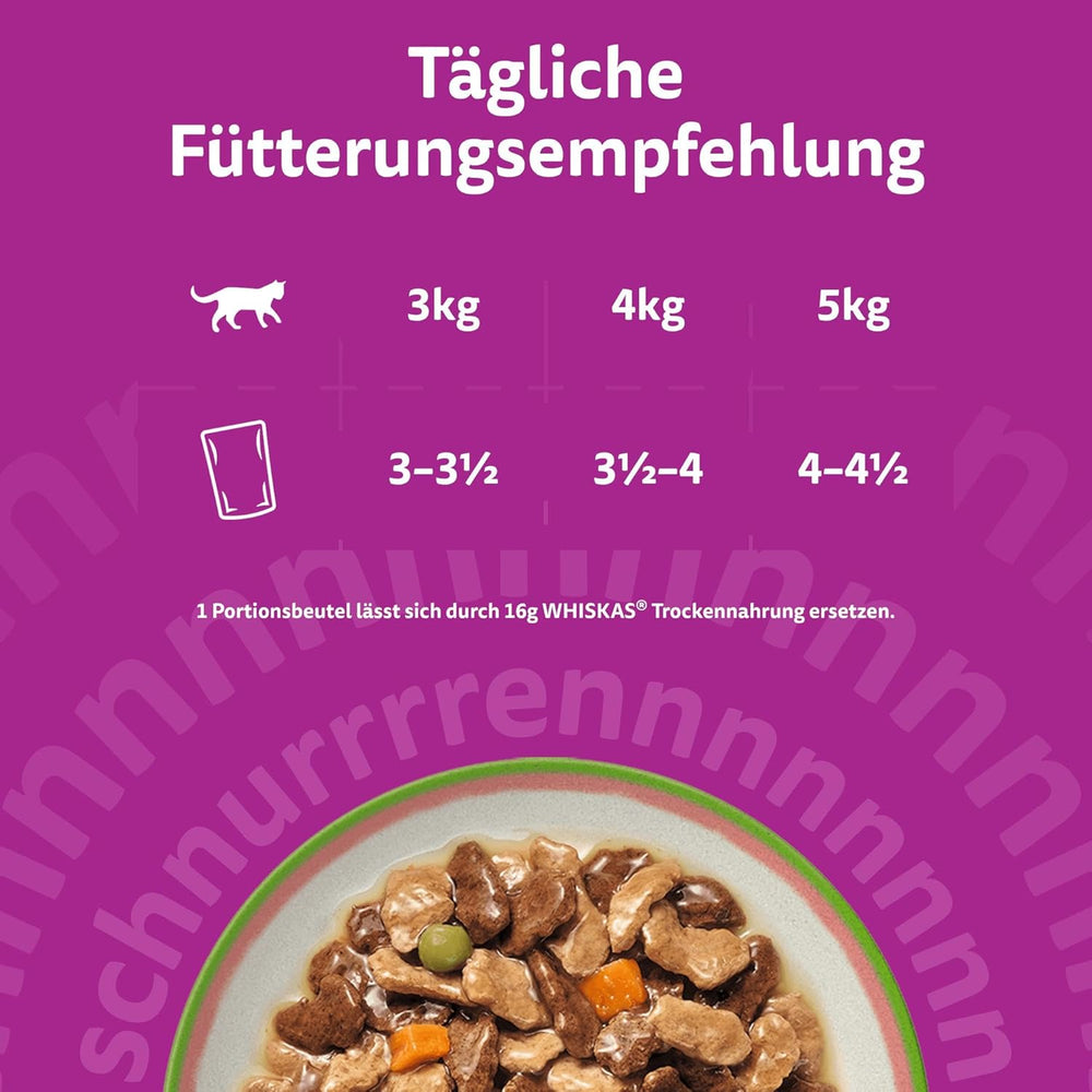 WHISKAS TASTY MIX Nassfutter en Sauce pour Katzen 40 x 85g Chef's Choice