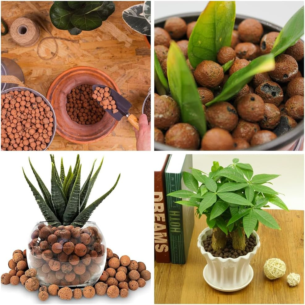 Granulés d'argile à gros grains, granulés d'argile expansée, granulés végétaux, substrat de plantation hydroponique d'argile expansée 1L, granulés d'argile de granulation de 5 à 8 mm