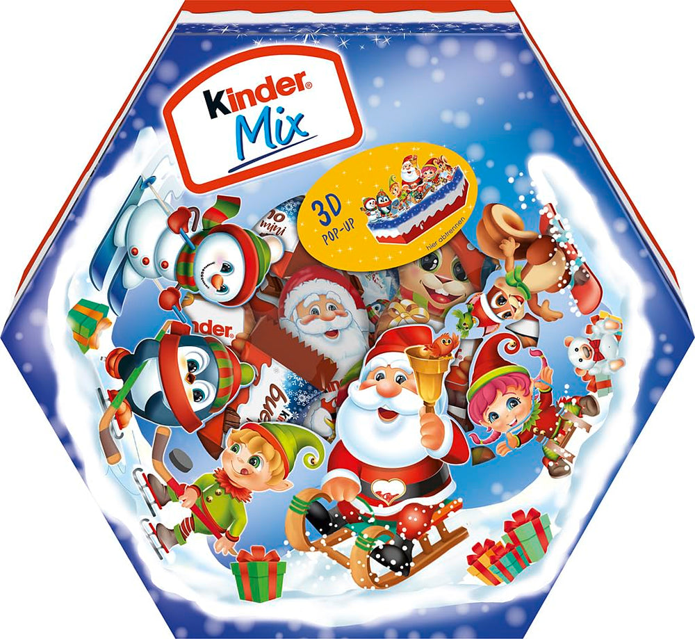 Assiette de Noël Kinder Mix - délicieuses spécialités chocolatées de la gamme Kinder - 143g