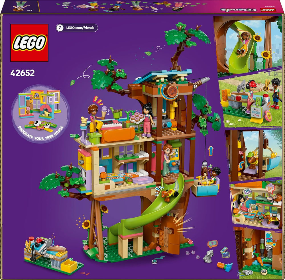 LEGO Friends Baumhaus - Jeu pour un bon garçon avec 2 figurines, 4 figurines, un jardin et un jeu de jouets - Jouets de rêve pour les filles et les jeunes à partir de 8 ans - 42652