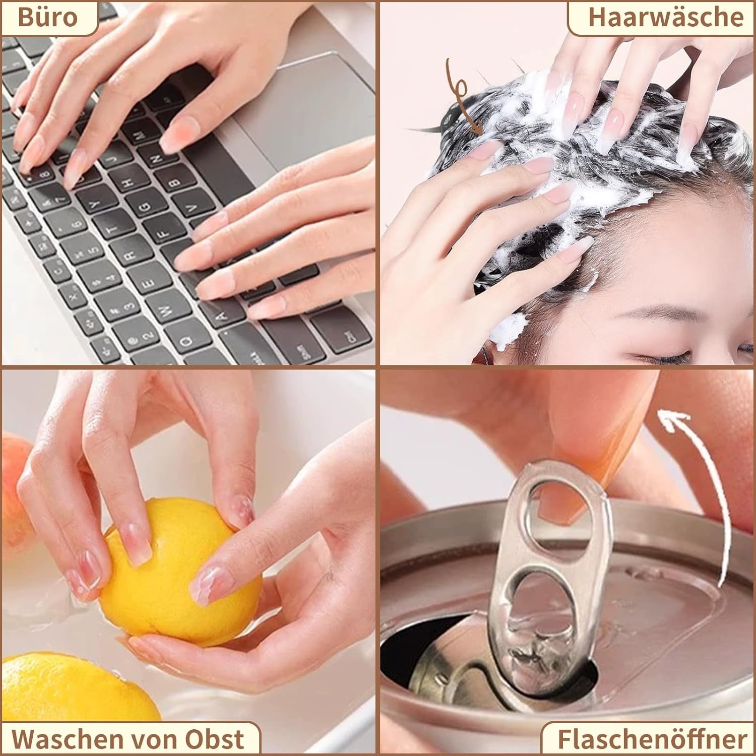 20 comprimés adhésifs pour ongles en gelée – Tampons adhésifs double face transparents et résistants, imperméables, réutilisables, à presser sur les ongles, ensemble de manucure à faire soi-même, accessoires pour ongles