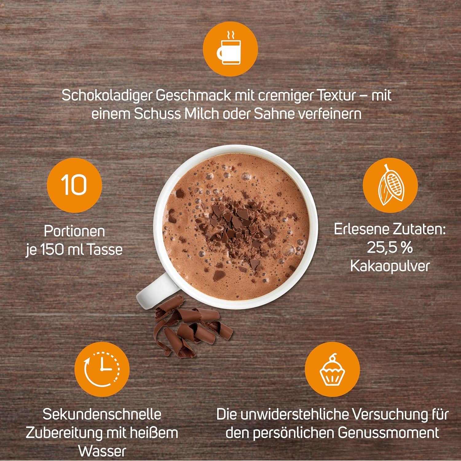 KRÜGER Family, Cacao en poudre pour chocolat chaud, 8 boîtes x 10 sachets, 8 x 250 grammes Cacao et Chocolat Chaud Naty Shop