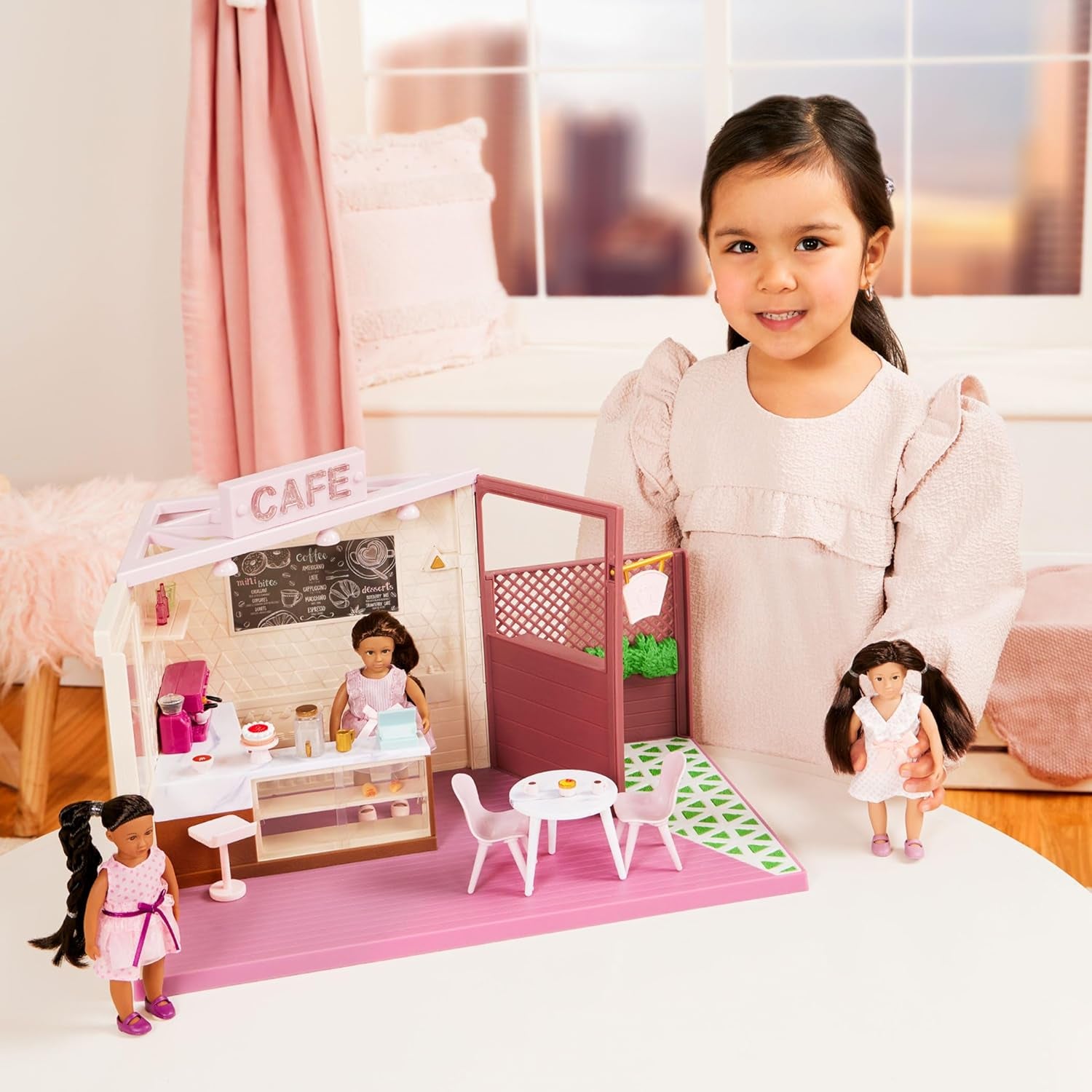 Lori - Mode-Freunde : Nina, Amaya, Chen & Flora - 4 Mini-Puppen - 15 cm Modepuppen - Kleider & Schuhe - Jeux pour enfants - 3 ans +