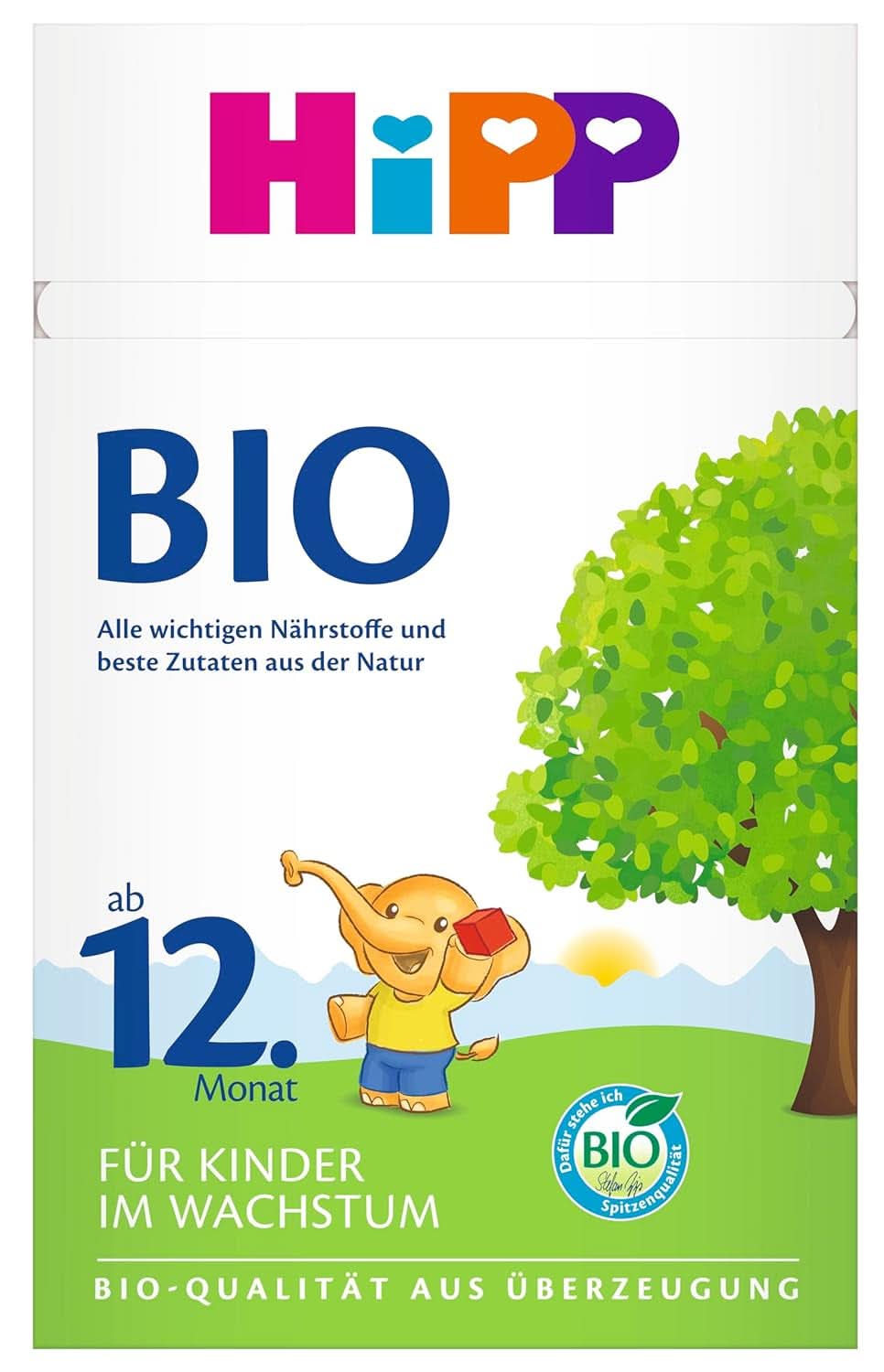 Hipp BIO, lait pour enfants, pack de 4 (4 x 600 g) Mère et Enfant Naty Shop Nouvelle Formule Lait maternisé bio pour enfants