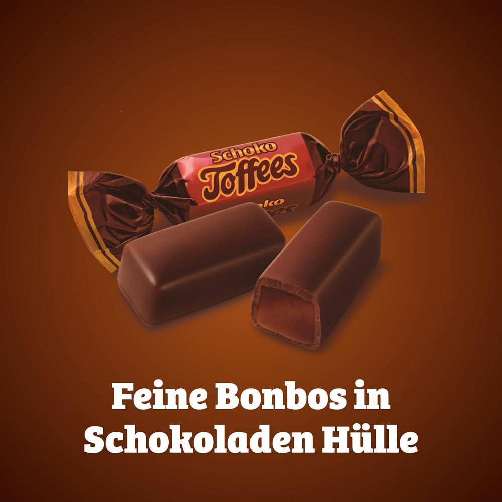 Caramels au chocolat - 3 x 325g - Caramel au chocolat avec glaçage au chocolat amer (30%)