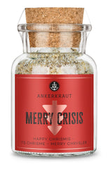 Ankerkraut "Merry Crisis" Anlass-Gewürz, Aioli Pfeffer Salz zum Verschenken, Gewürz Geschenk mit Knoblauch, 155 g dans Corkenglas