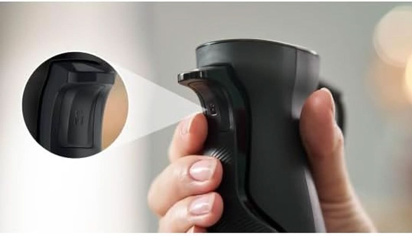 Bosch Stabmixer Ergomaster Serie 6 MSM6M623, 10 Jahre Motorgarantie, Edelstahl-Klingen, Verschleiãÿfreie Keramik-Kupplung, Luftkühlung, Zerkleinerer, Kartoffelstampfer, Schneebesen, 1000 W, Edelstahl Kitchen Naty Shop