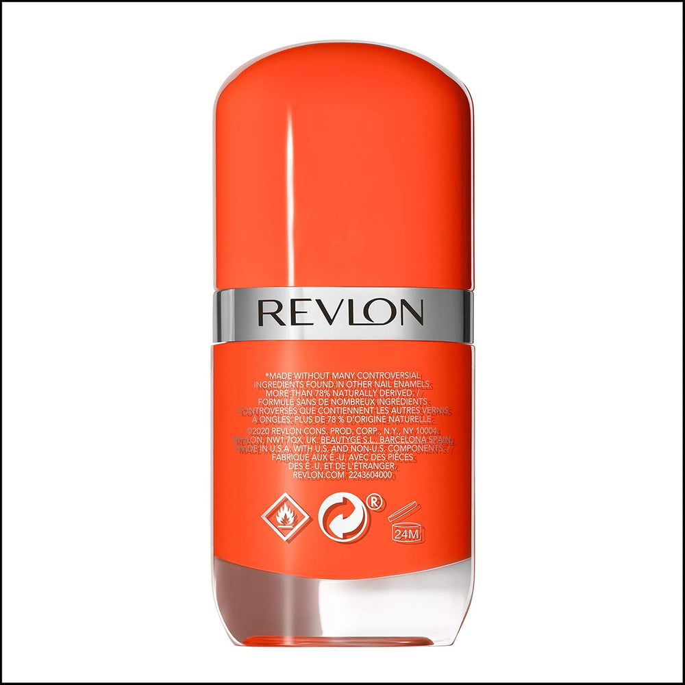 Revlon Ultra HD Snap Vernis à ongles longue durée Formule végétalienne Séchage rapide Une couche Couleur à couverture complète (8 ml) Hot Stuff (007) Unisexe