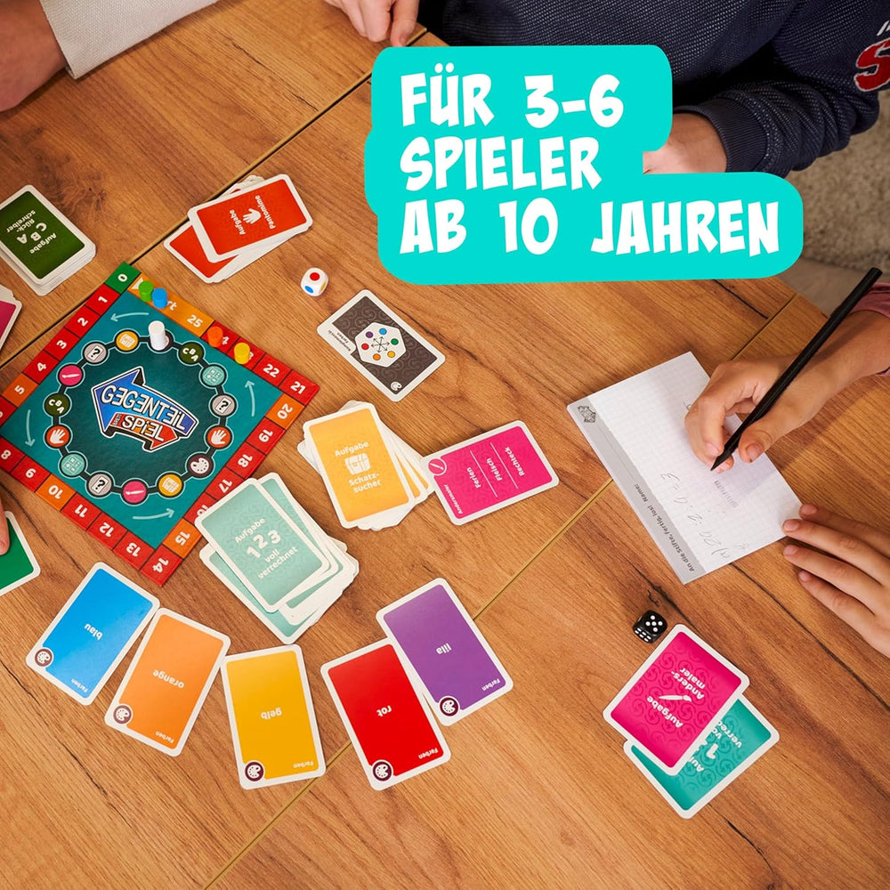 Noris 606062080 - Jeu de société (jeu de cartes à partir de 10 ans) - combiné avec le jeu de cartes - jeu de simulation complet pour enfants et adultes pour 3 à 6 joueurs
