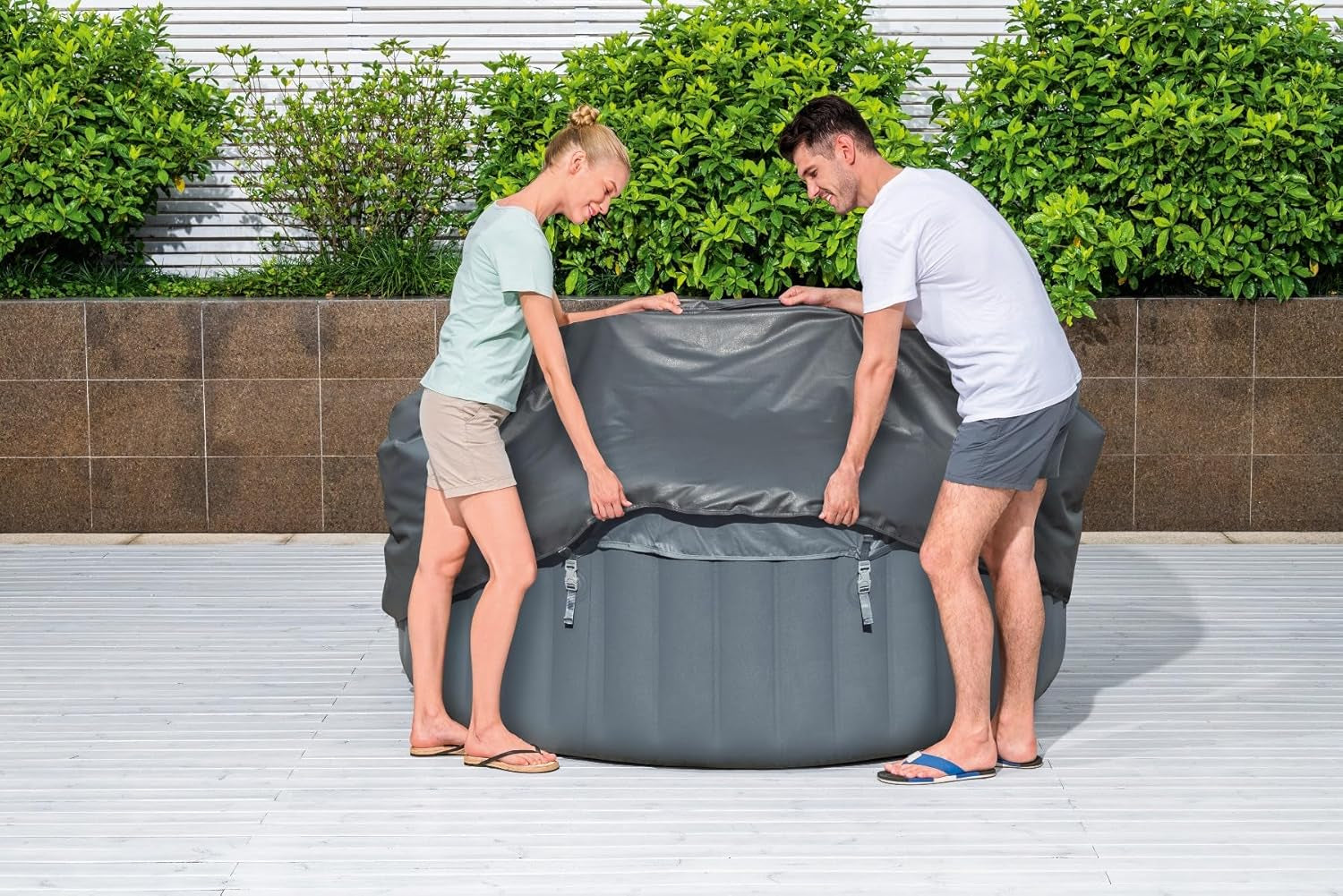 Bestway LAY-Z-SPA Xtras EnergySense Plus couverture thermique complète Ø 236 x 71 cm, ronde
