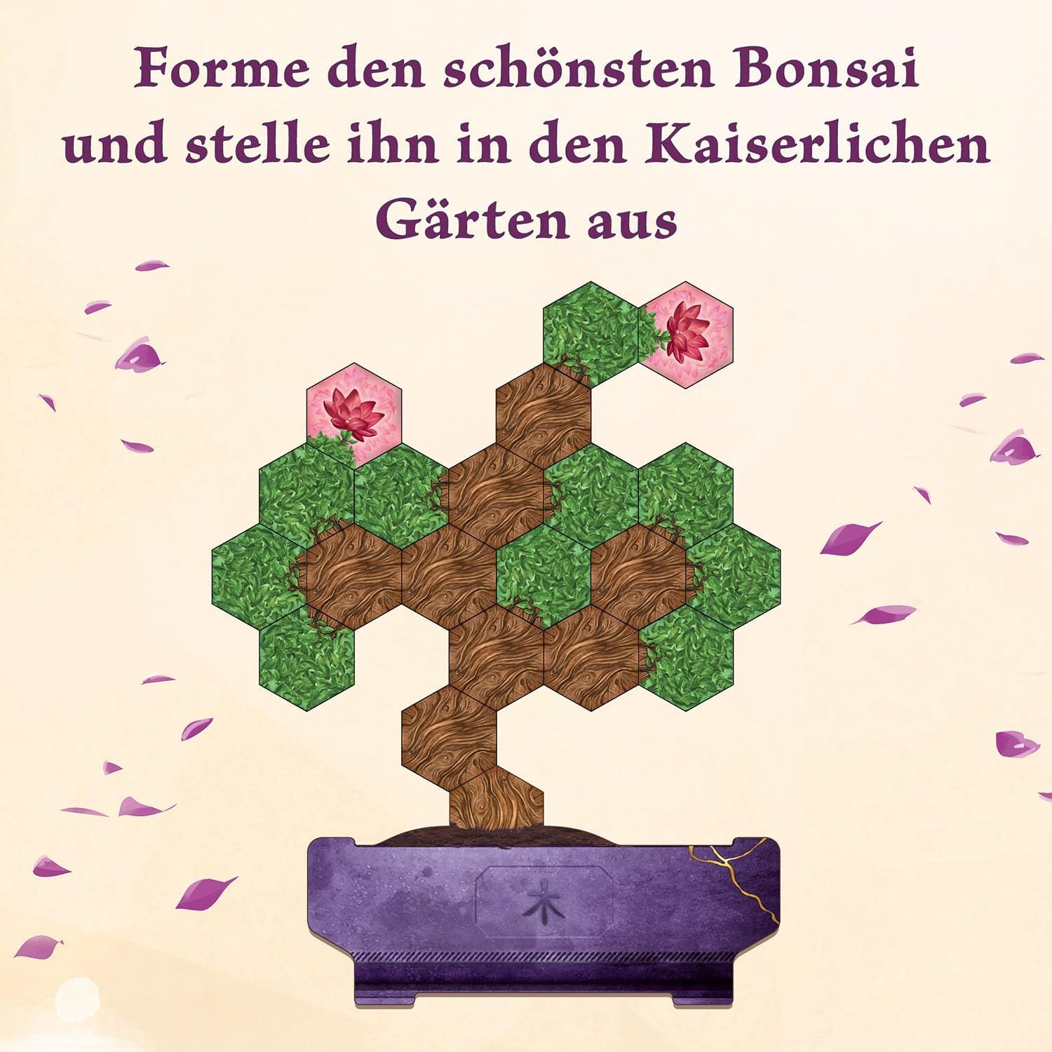 KOSMOS 684259 Bonsai, jeu de société tactique avec des règles simples et une large gamme de jeux, jeu de société pour 1 à 4 joueurs à partir de 10 ans.