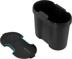 Réservoir d'eau Gardena : Réservoir d'eau pour usage intérieur et extérieur, extensible avec tuyau de distribution et connecteur, 10,5 l (13367-20), noir ; turquoise