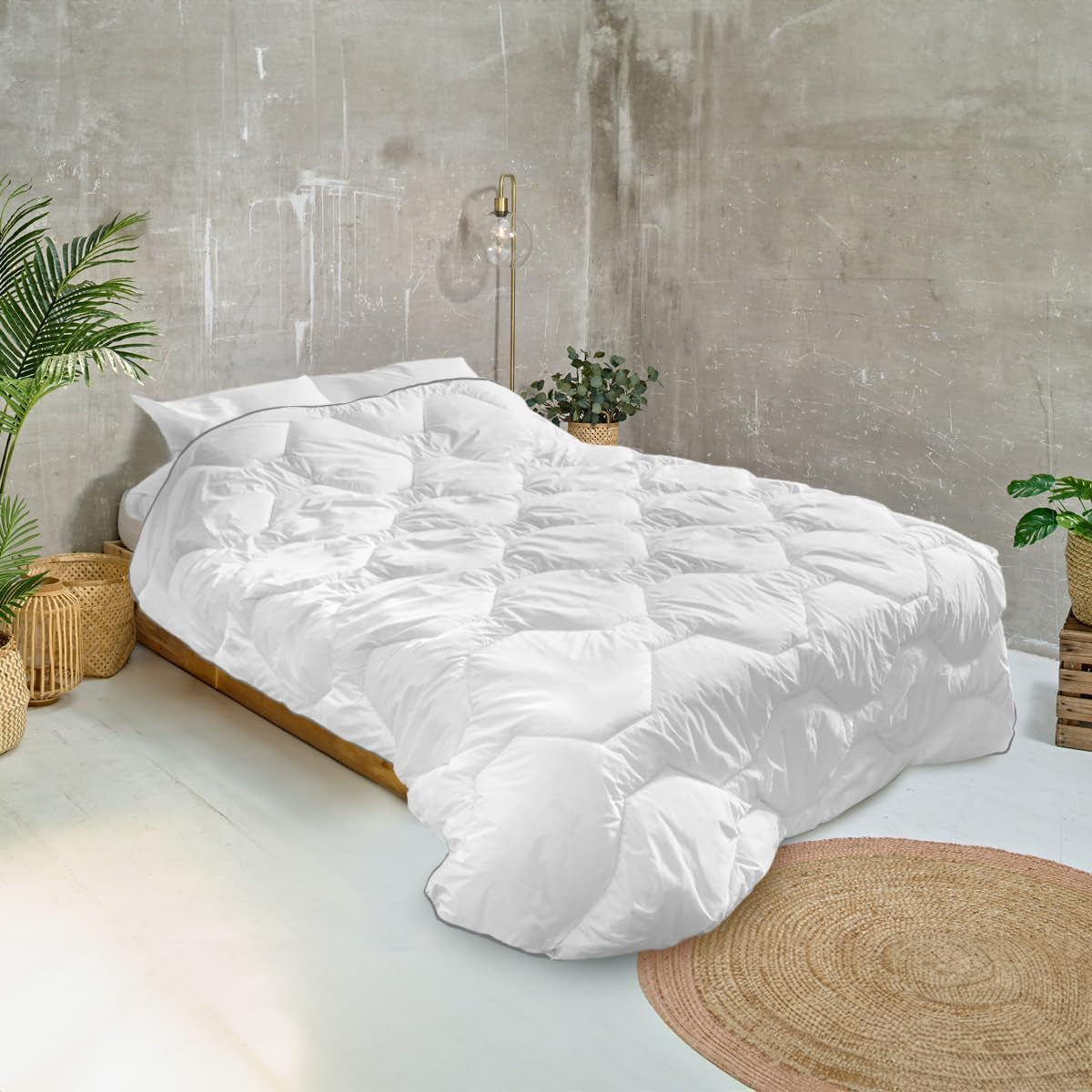 Couverture suprême Bleu Câlin, très chaude, enveloppe extra douce, super douce, confort hôtelier, 140 X 200 cm Couettes et couettes Naty Shop