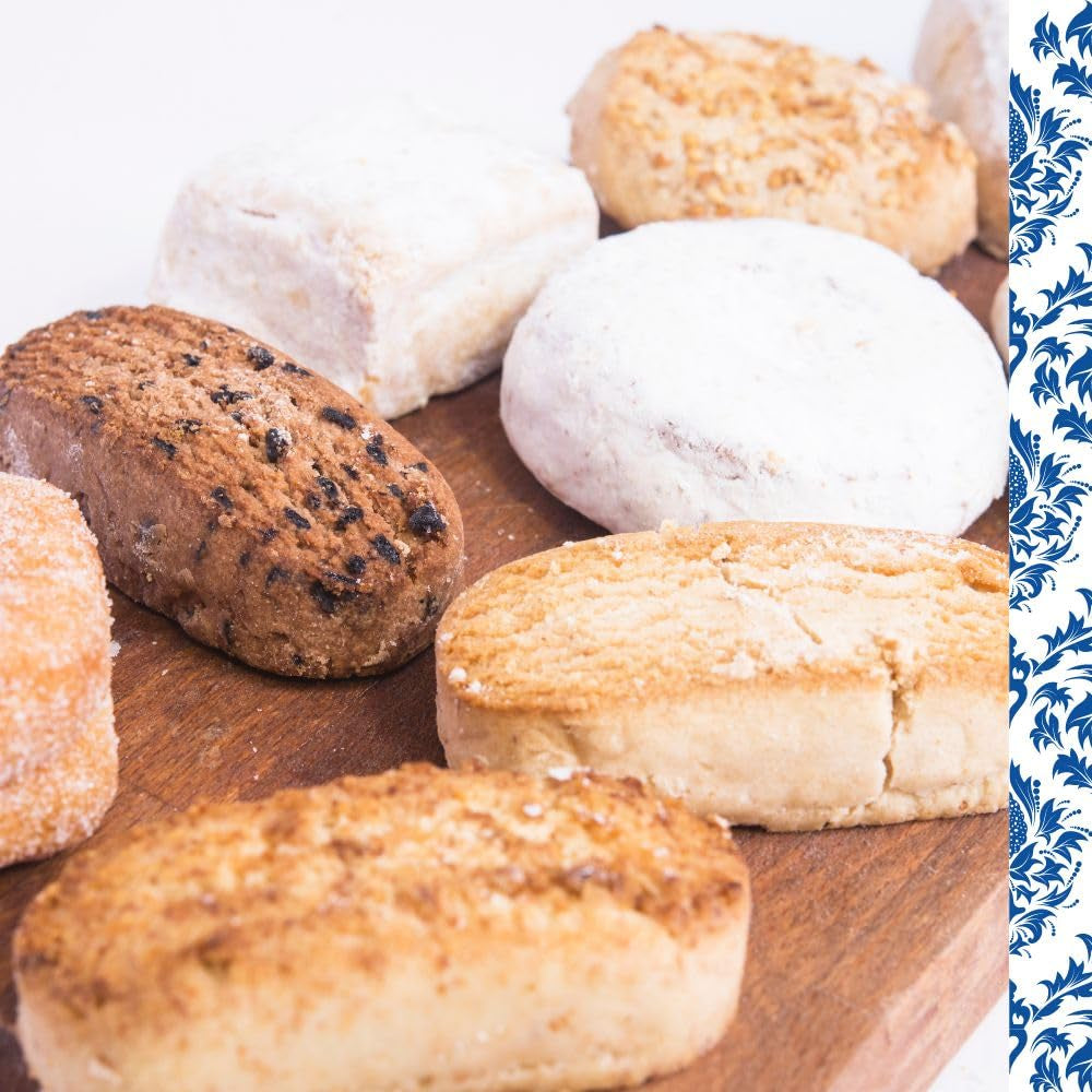 – Polvorones au Chocolat avec Pépites de Chocolat, Qualité Supérieure, Biscuits Typiques de Noël, Recette Artisanale, 250g (Pack de 2)